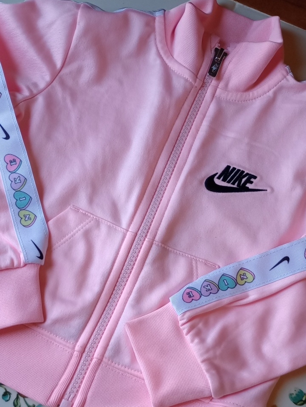 Nike Girls Candy 🍬 Hearts Girls Long Sleeve Track Jacket